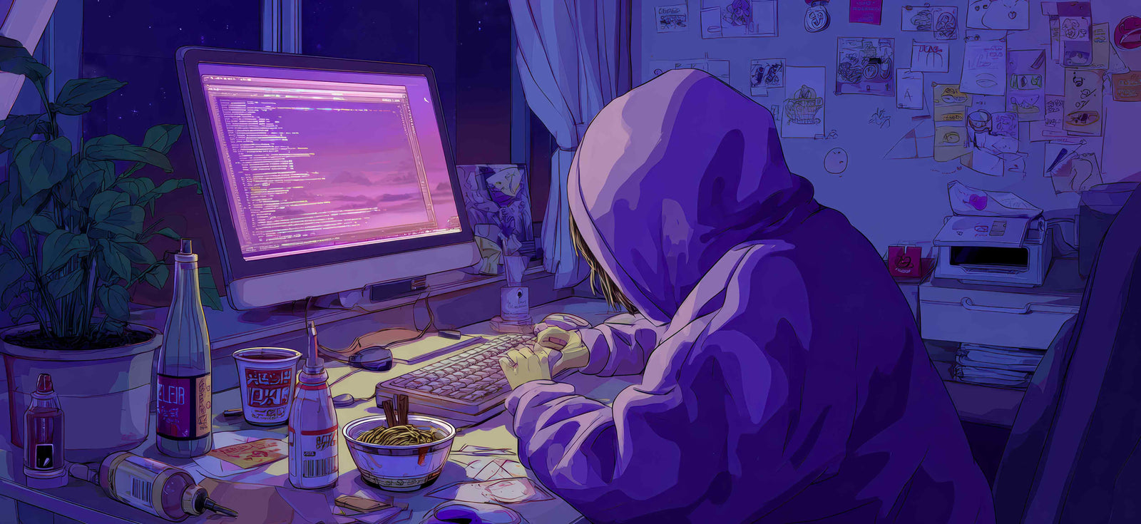 Anime 90x40cm custom desk mat, washable surface – PrintMyPad
