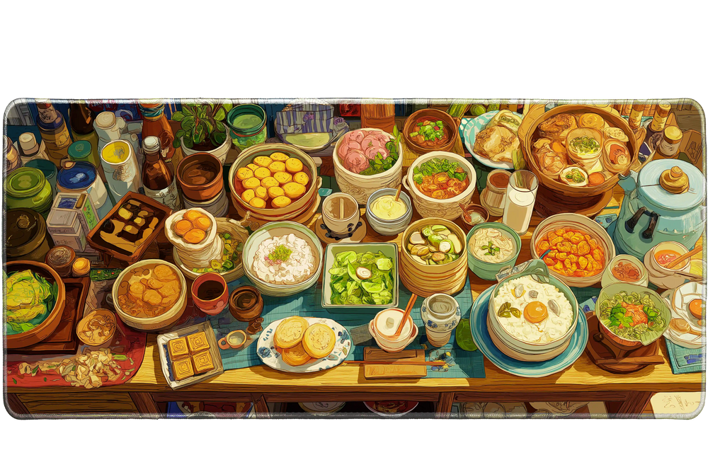 Anime 90x40cm custom desk mat, stitched edge finish – PrintMyPad