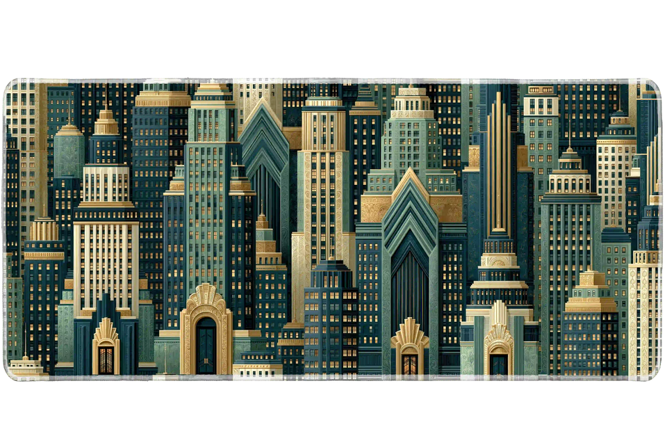 Pattern 900x400mm custom desk mat, non-slip base – PrintMyPad