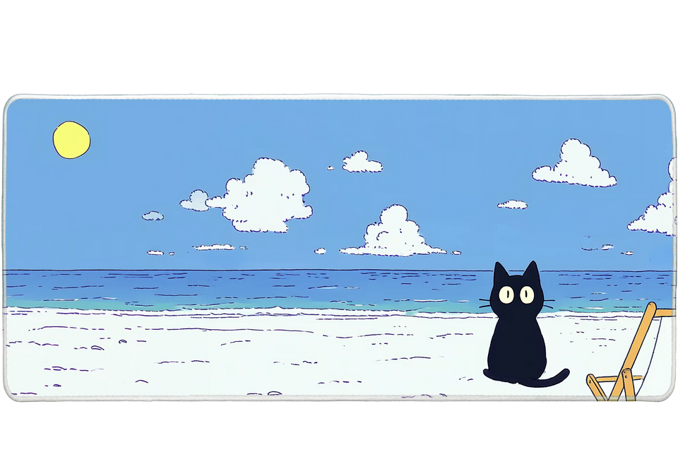 Anime 900x400mm custom mousemat, stitched edge – Print My Pad