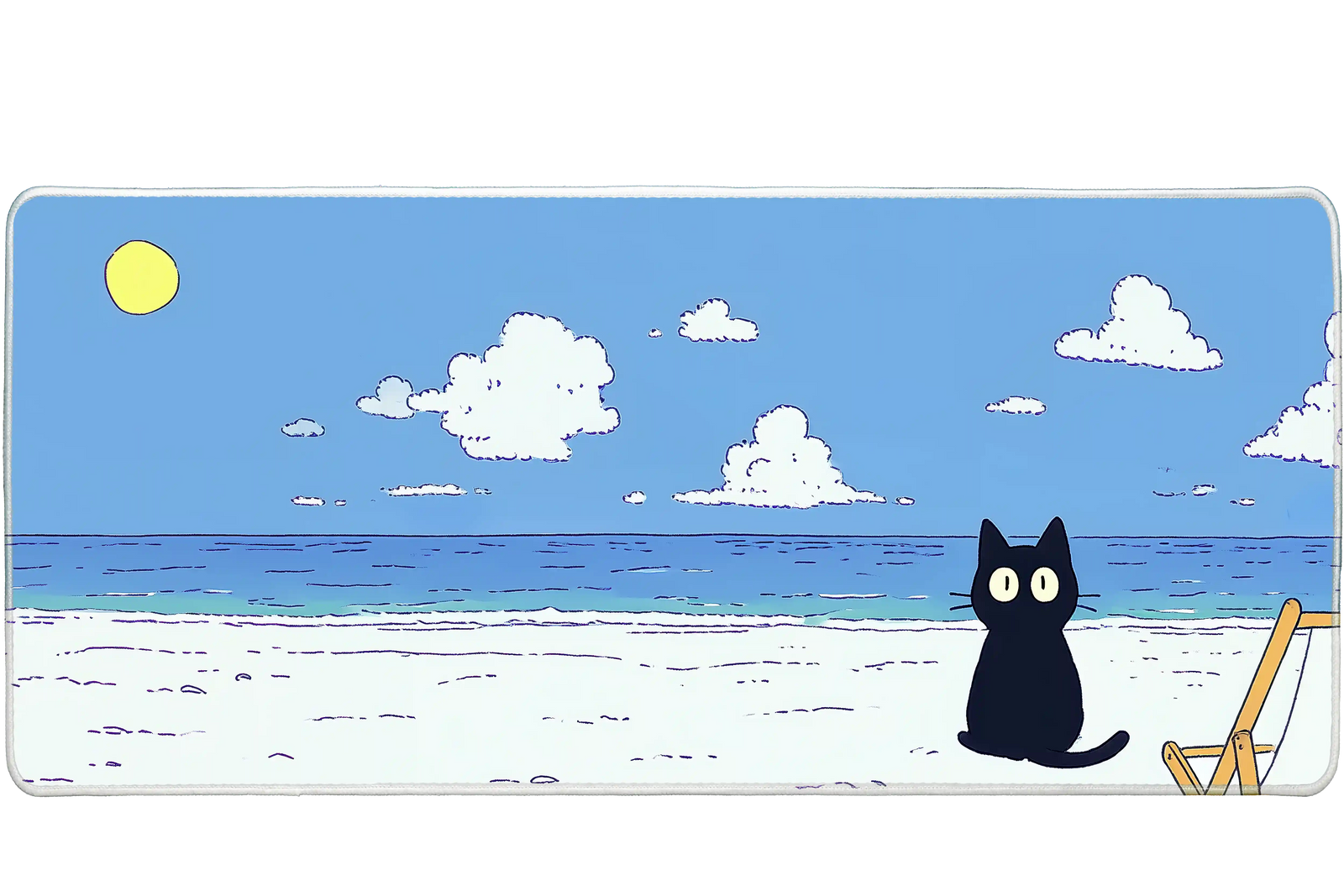 Anime 90x40cm custom desk mat, stitched edge – Print My Pad
