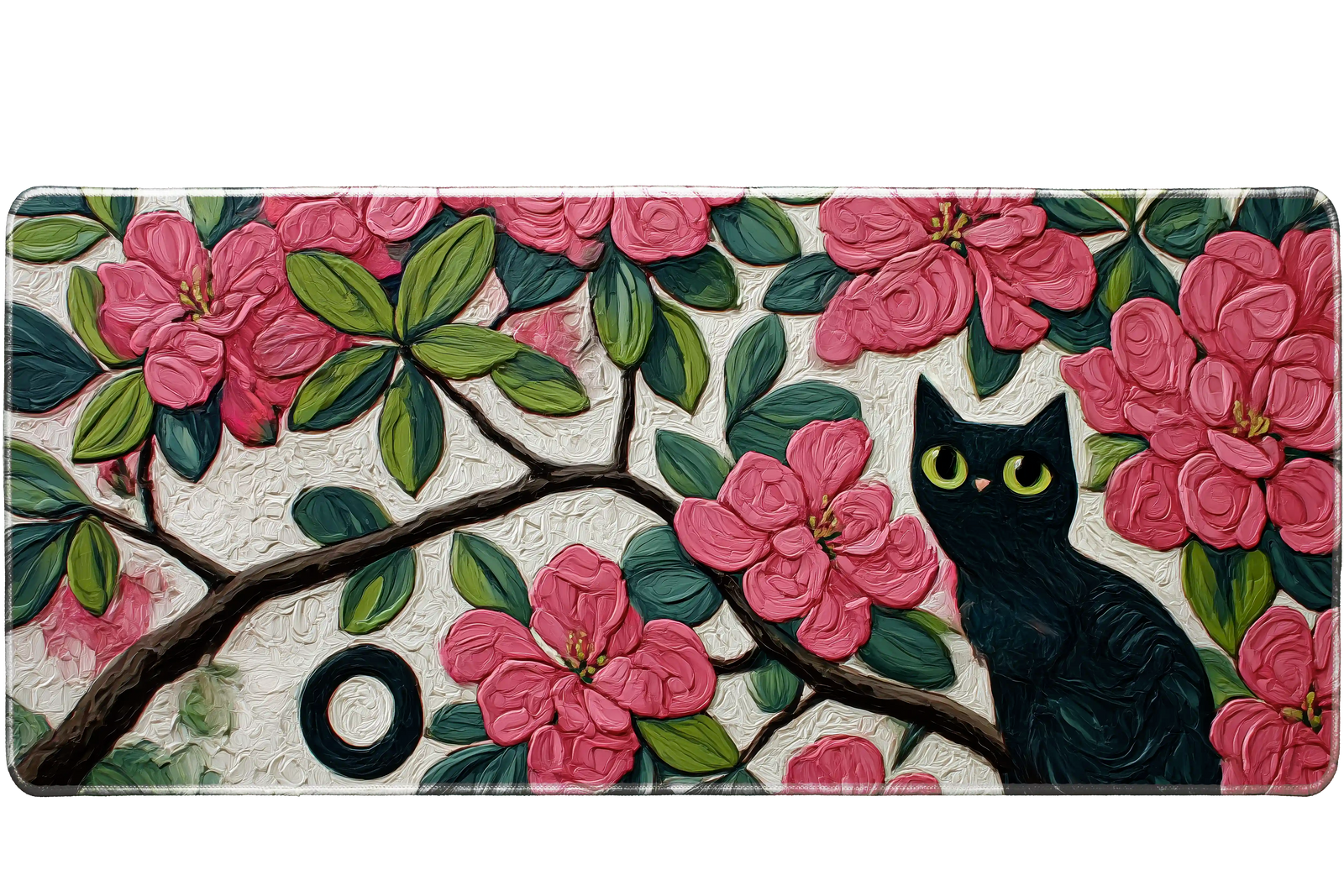 Animals 90x40cm custom desk mat, stitched edge – Print My Pad