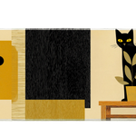 Animal 36x16in custom desk mat, stitched edge – PrintMyPad