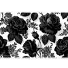 Black Rose Lace Gothic Floral desk mat with detailed roses, floral lace accents, and a dramatic