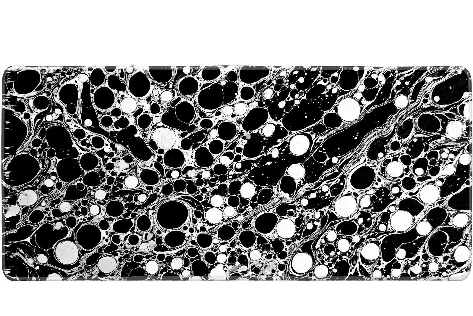 Pattern 36x16in custom desk mat, stitched edge – Print My Pad