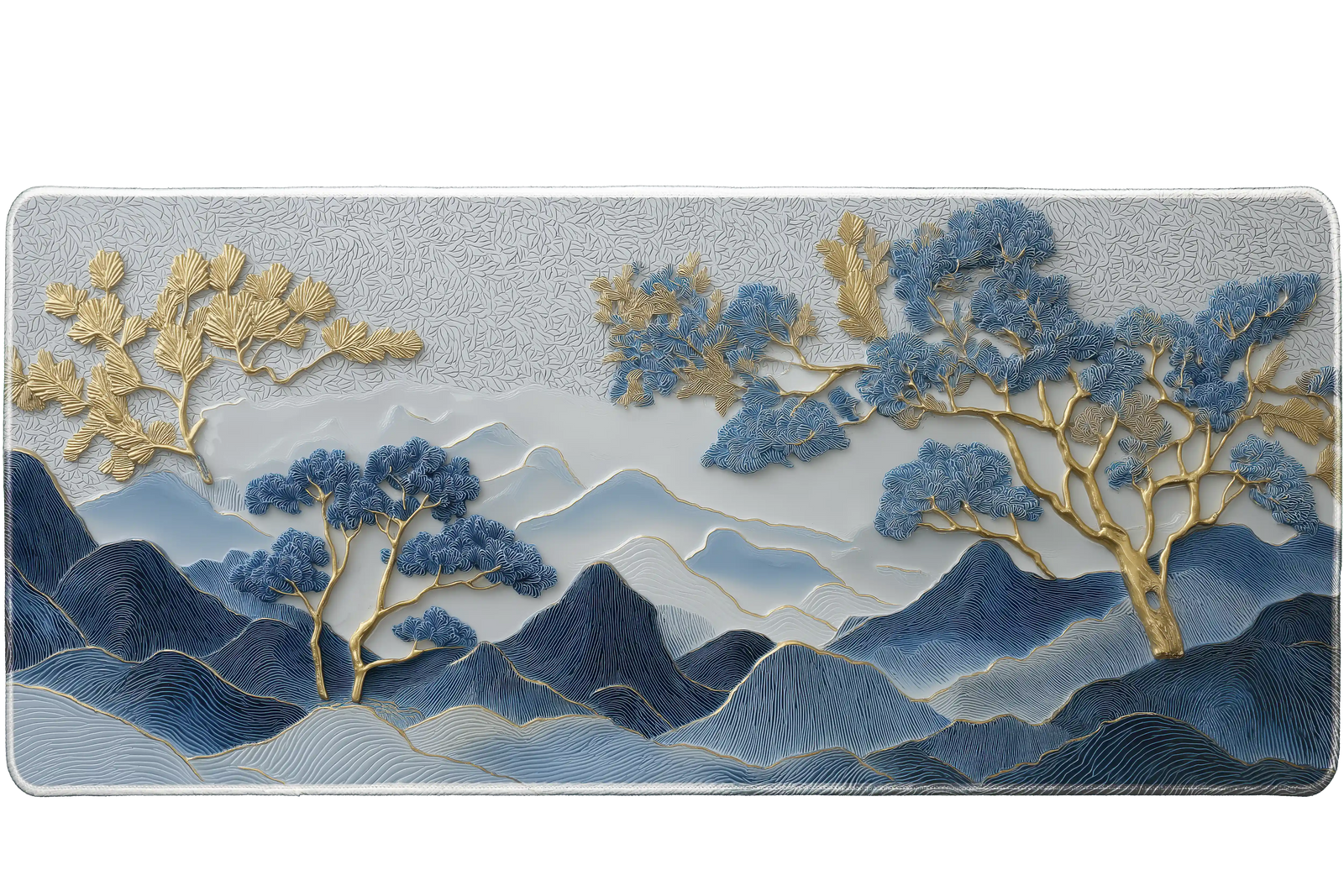 Landscape 36x16in custom desk mat, stitched edge – PrintMyPad