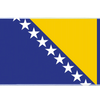 Country 36x16in custom desk mat, stitched edge Bosnia flag – Print My Pad