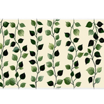 Botanical Leaf Pattern desk mat artwork in a wide product view