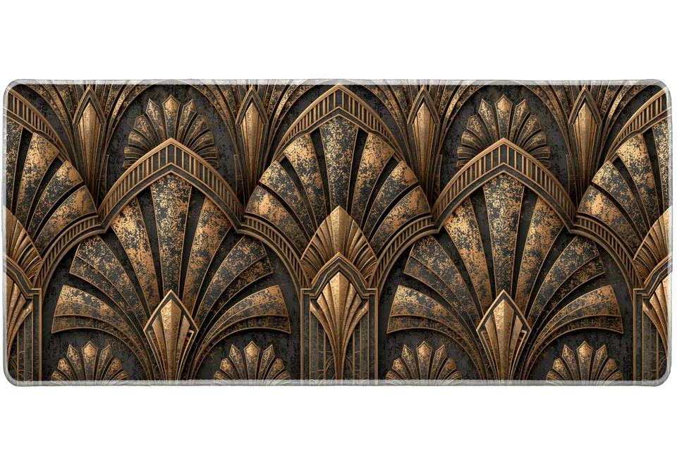 Pattern 36x16in custom desk mat, non-slip rubber – Print My Pad