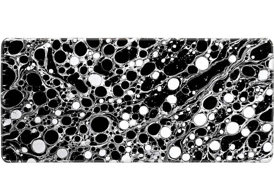 Abstract 36x16in custom deskpad, stitched edge – PrintMyPad