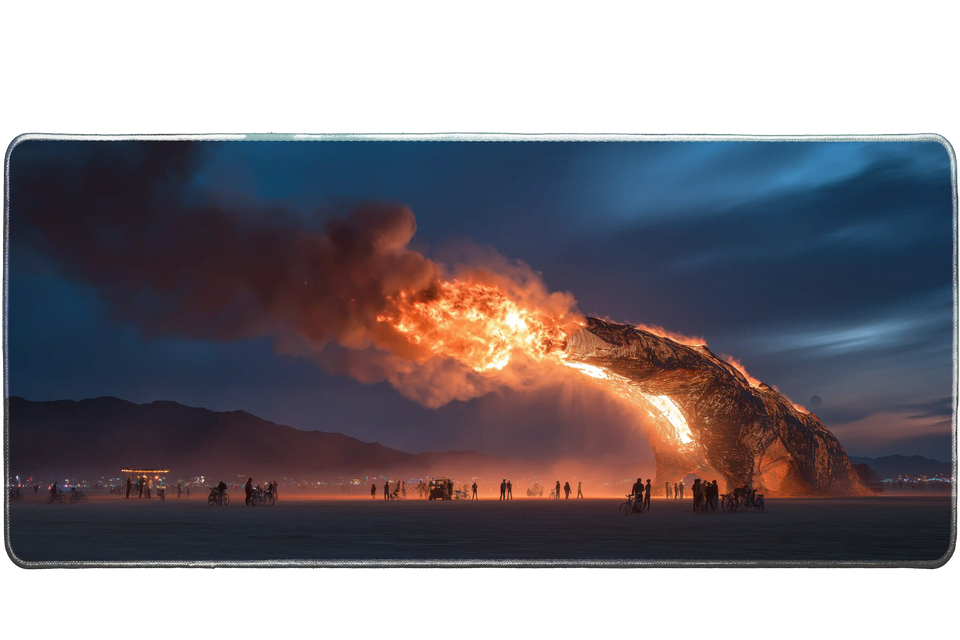 Fantasy 90x40cm custom desk mat, non-slip base – Print My Pad