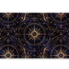Gold Star Map desk mat artwork in a wide product view