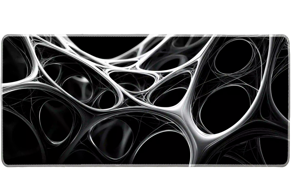 Abstract 36x16in custom mouse mat, non-slip base – Print My Pad