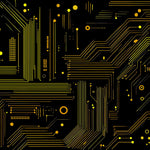 Abstract 900x400mm custom desk mat, non-slip rubber – Print My Pad