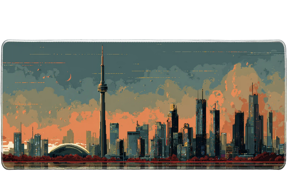 Aesthetic 36x16in custom mouse pad, stitched edge finish – PrintMyPad