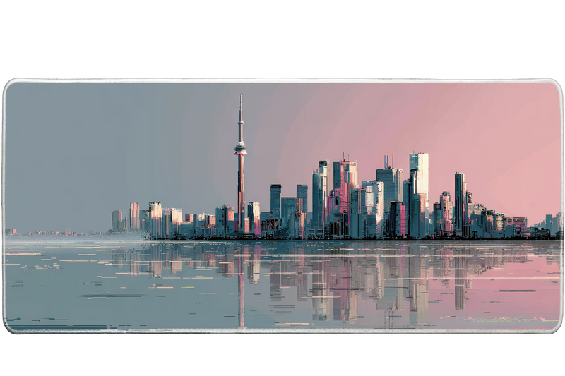 Aesthetic 90x40cm custom desk mat, non-slip rubber base – Print My Pad