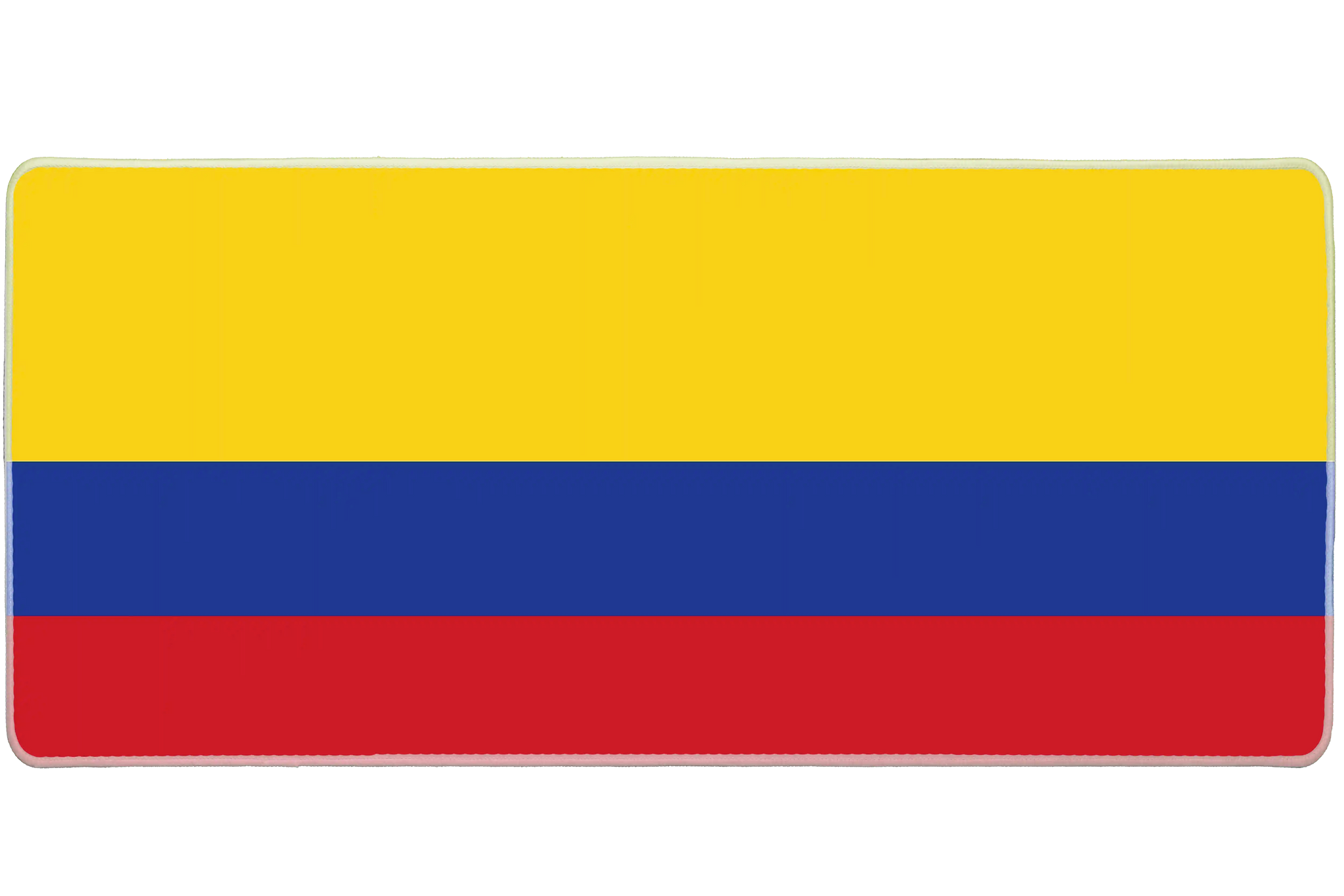 Country 900x400mm custom desk mat, non-slip rubber Colombia flag – Print My Pad
