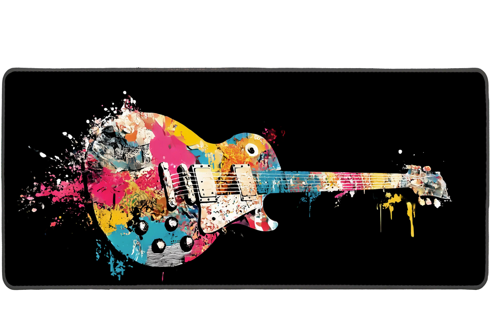 Abstract 900x400mm custom deskmat, stitched edge – PrintMyPad