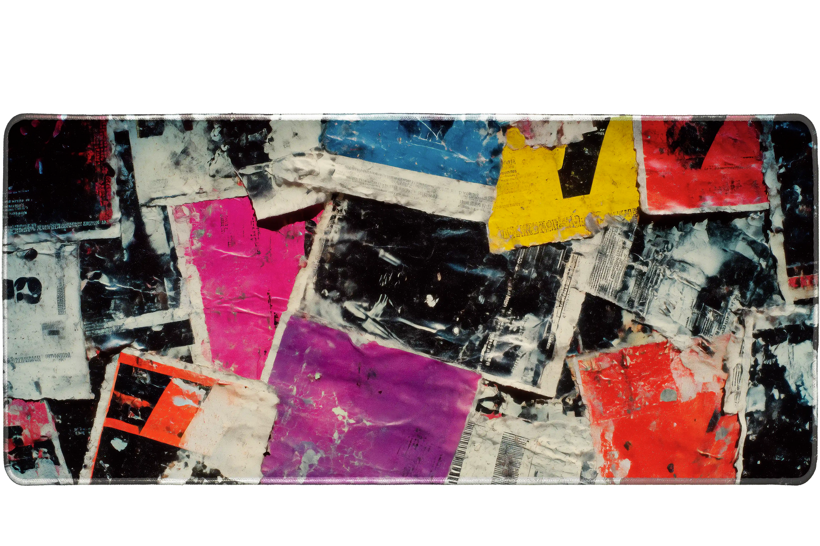 Abstract 90x40cm custom desk mat, non-slip rubber base – Print My Pad