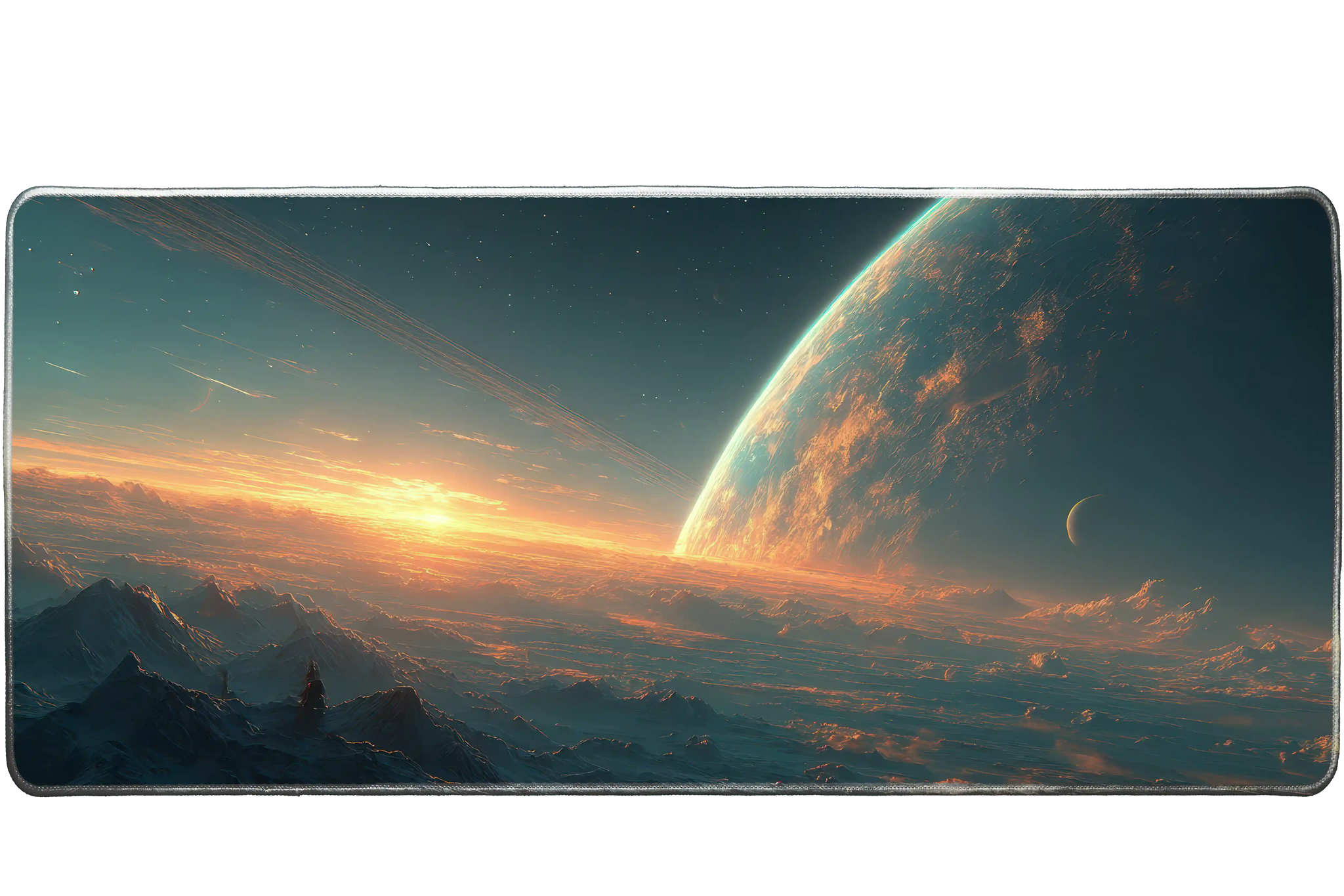 Space 900x400mm custom desk mat, non-slip rubber – PrintMyPad