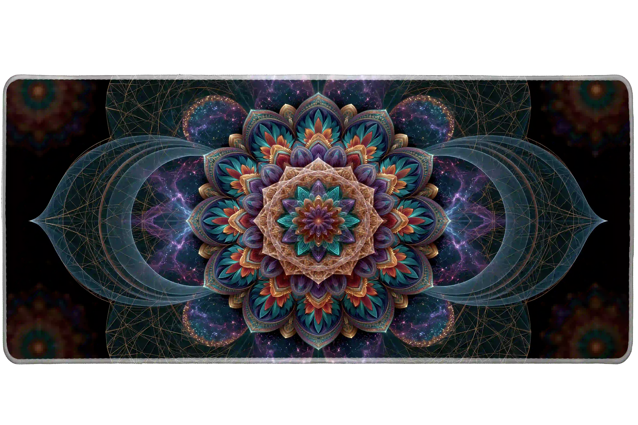 Pattern 36x16in custom desk pad, stitched edge – Print My Pad