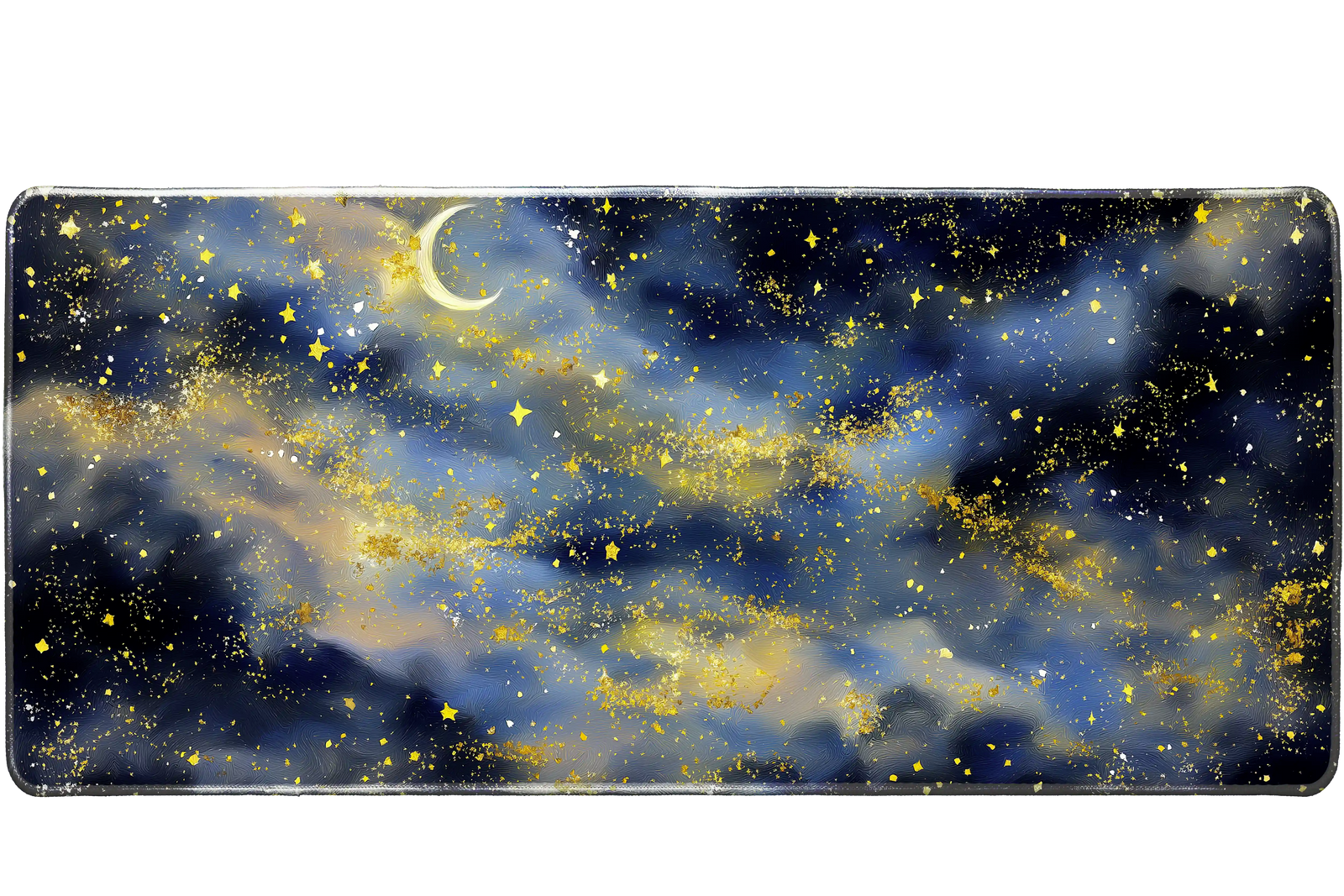 Space 90x40cm custom desk mat, non-slip rubber base – PrintMyPad