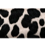 Cow Print desk mat artwork in a wide product view