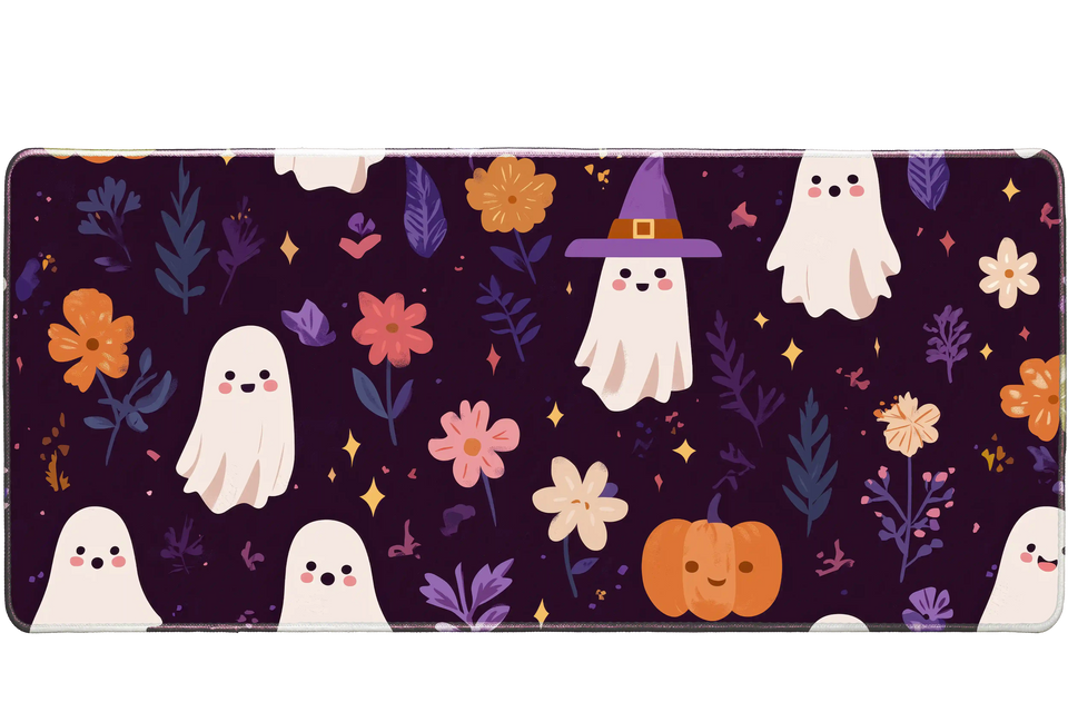 Pattern 36x16in custom desk mat, stitched edge – Print My Pad