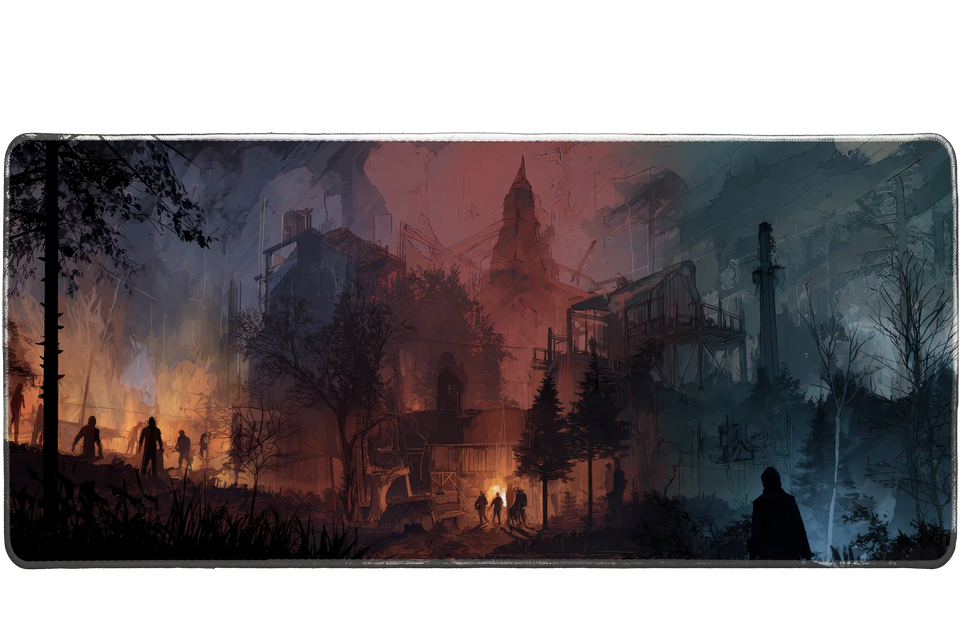 Gaming 36x16in custom desk mat, non-slip rubber – Print My Pad