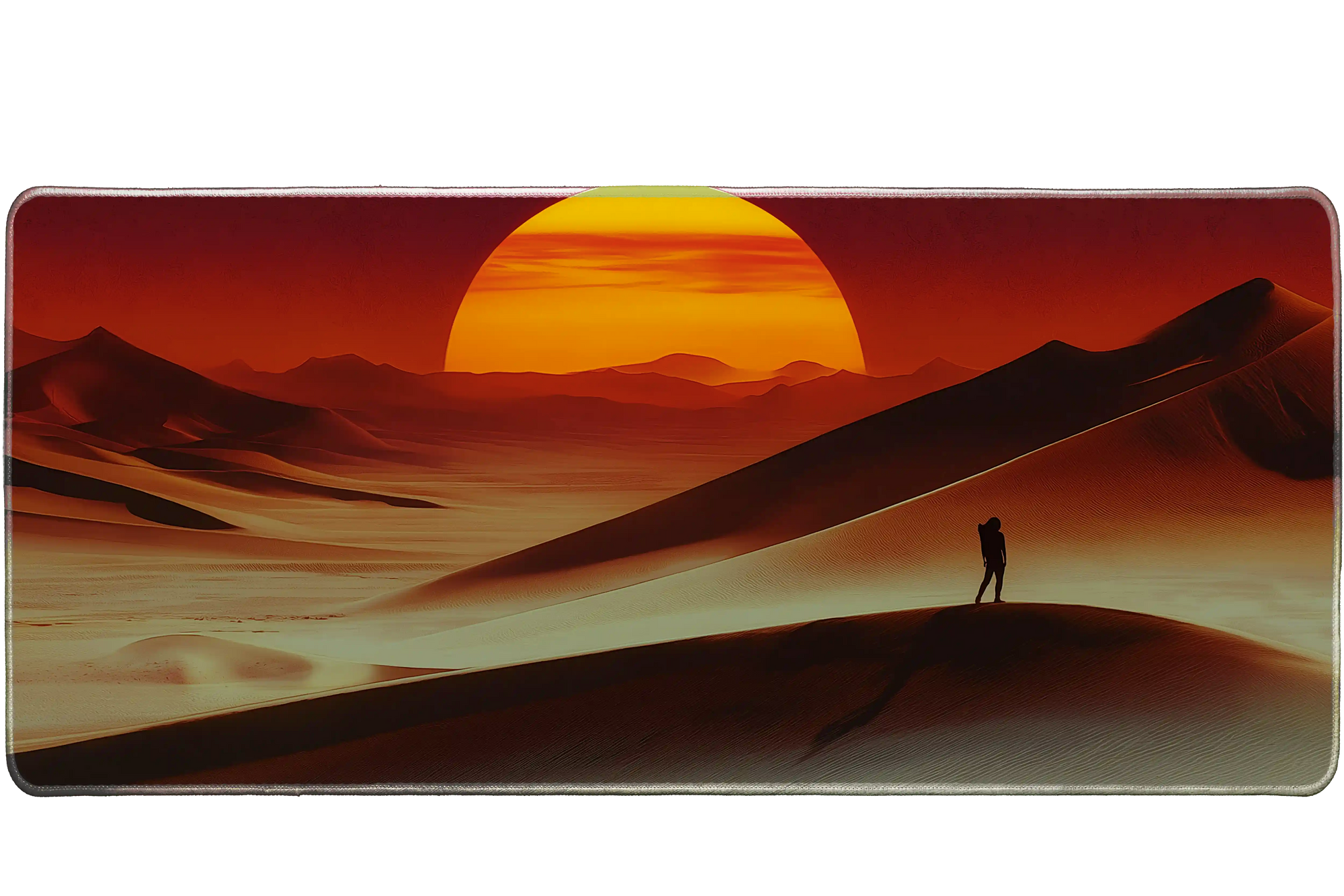 Landscape 900x400mm custom desk mat, non-slip rubber – PrintMyPad