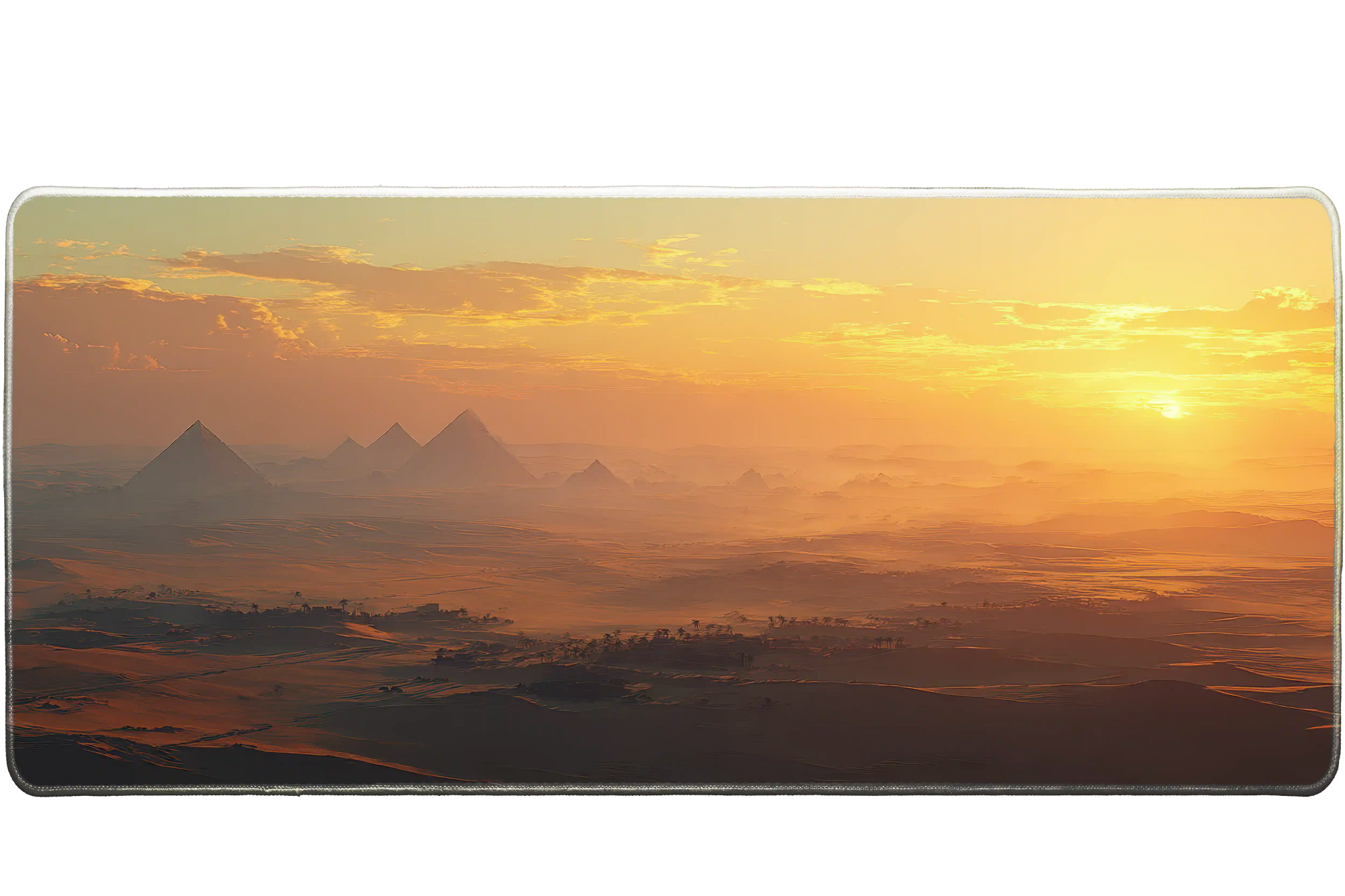 Landscape 36x16in custom desk mat, stitched edge – Print My Pad