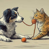 Animals 36x16in custom mouse pad, stitched edge – Print My Pad