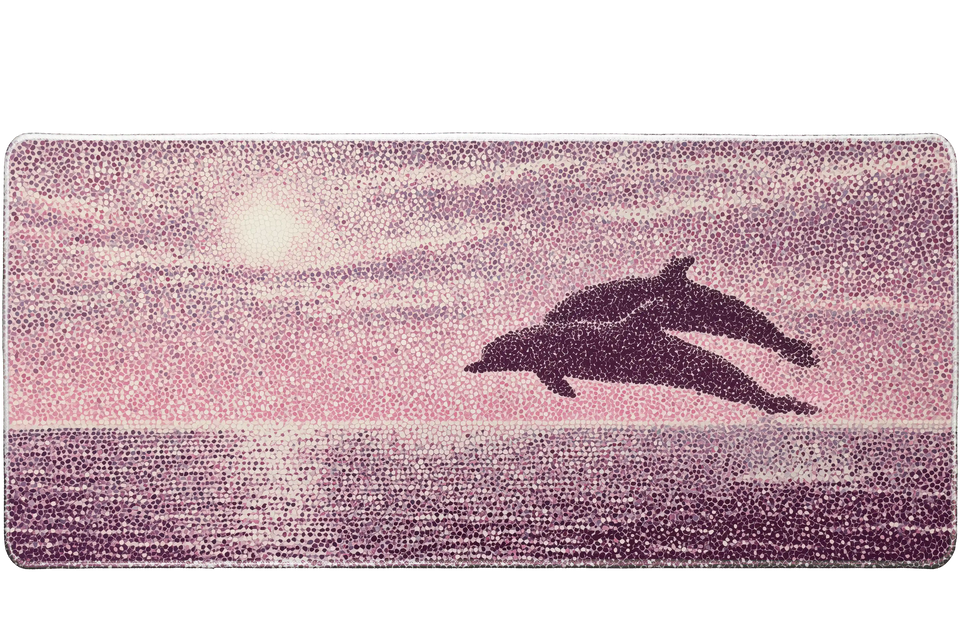 Animals 90x40cm custom desk mat, non-slip rubber – Print My Pad