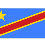 Country 36x16in custom desk pad, stitched edge DR Congo flag – Print My Pad