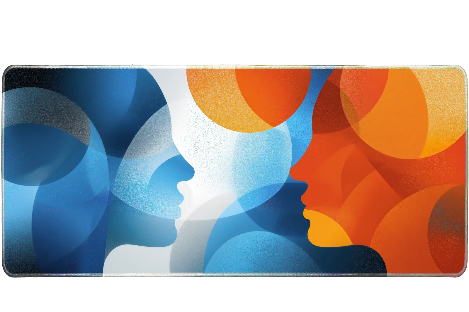 Abstract 90x40cm custom desk mat, non-slip rubber base – Print My Pad