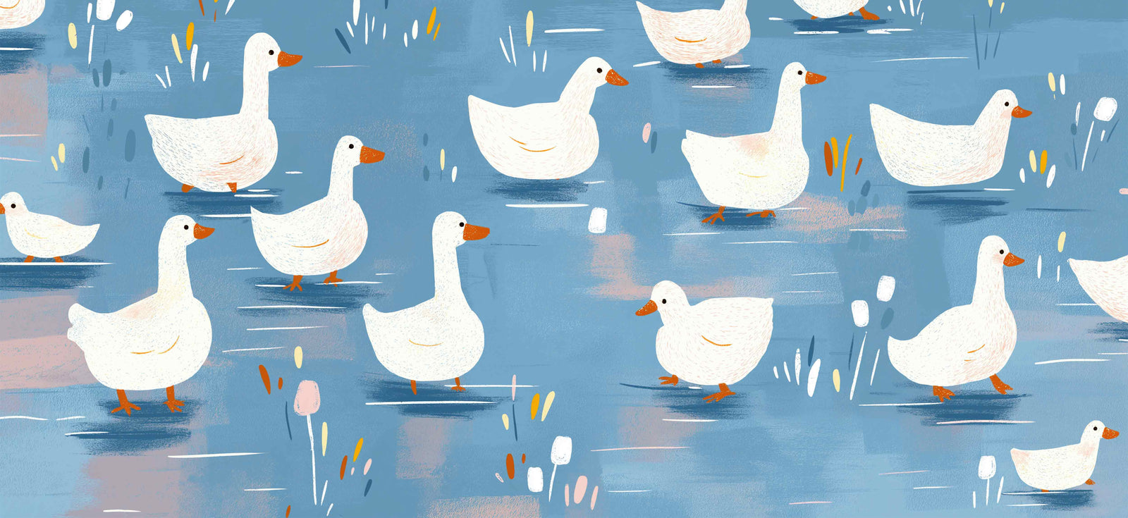 Animals 36x16in custom desk mat, stitched edge – PrintMyPad