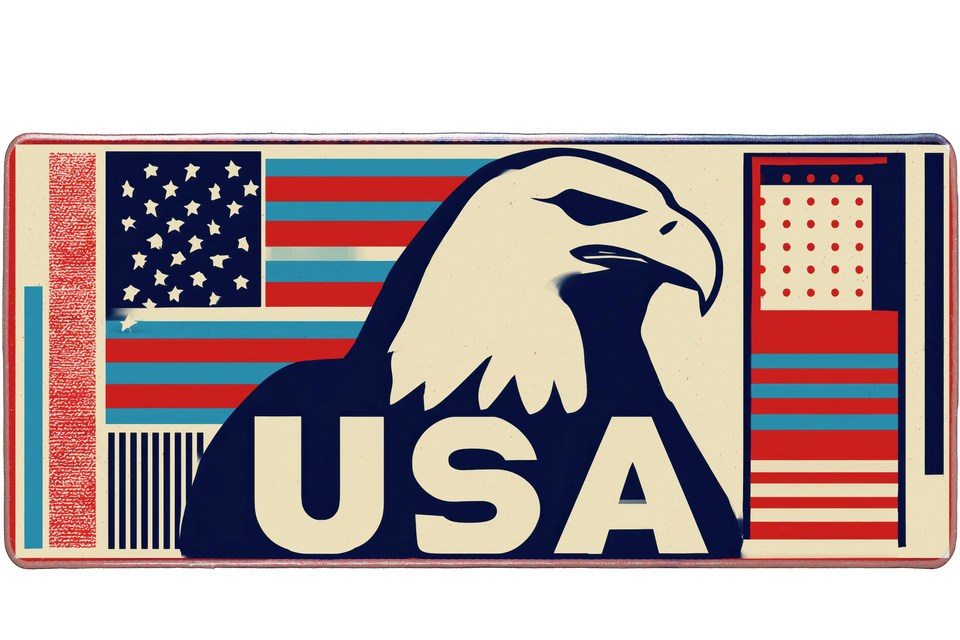Pattern 900x400mm custom mouse pad, stitched edge – Print My Pad
