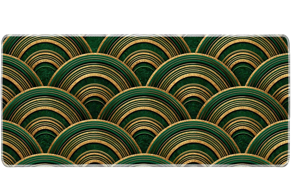 Pattern 36x16in custom desk mat, non-slip rubber – Print My Pad