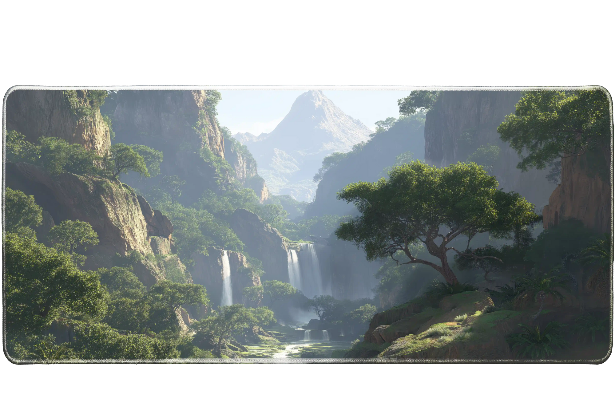 Landscape 36x16in custom desk mat, stitched edge – PrintMyPad