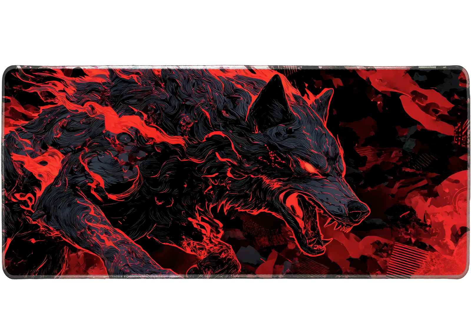 Animals 90x40cm custom desk mat, stitched edge – PrintMyPad