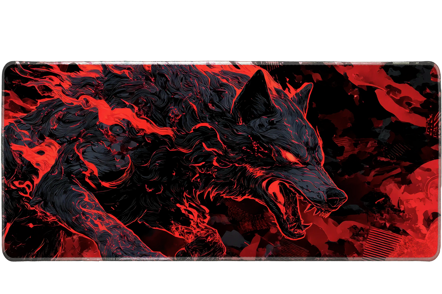 Animals 90x40cm custom desk mat, stitched edge – PrintMyPad