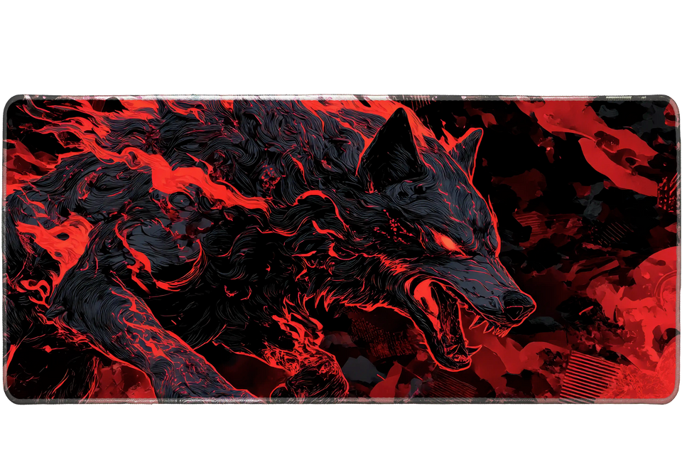 Animals 90x40cm custom desk mat, stitched edge – PrintMyPad