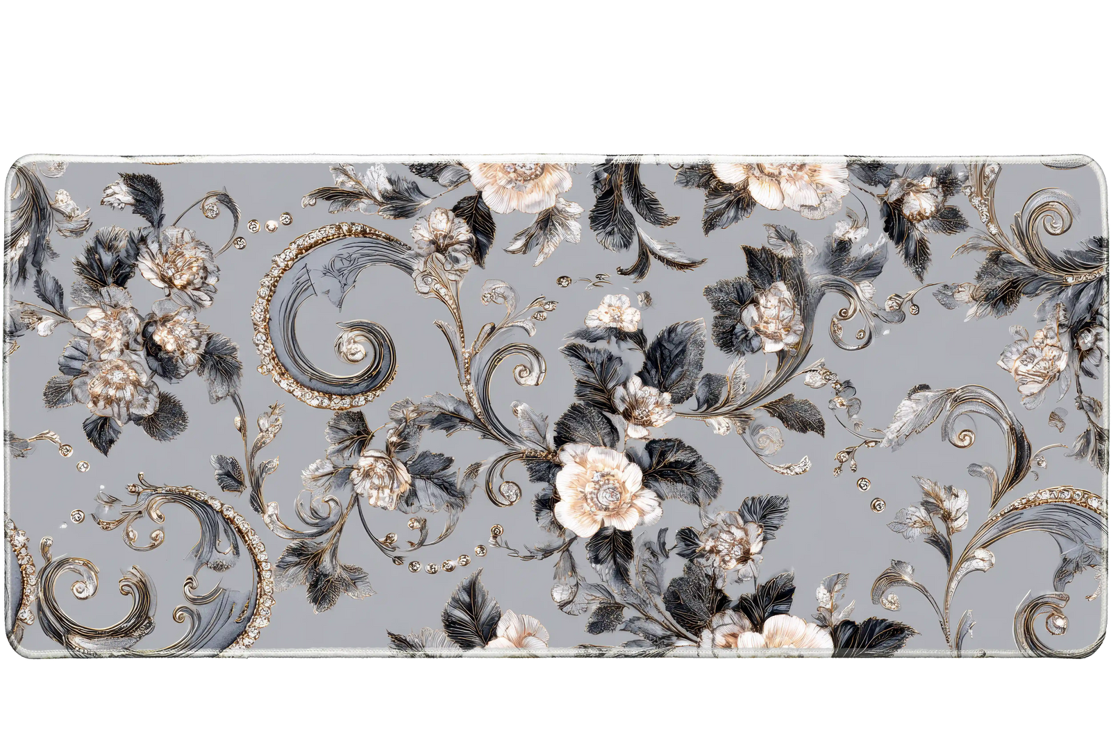 Pattern 36x16in custom desk mat, washable smooth surface – PrintMyPad