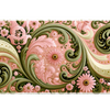 Pattern 36x16in custom desk mat, stitched edge – Print My Pad