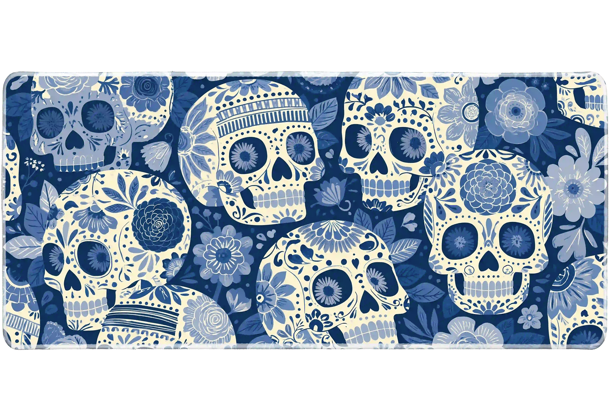 Pattern 36x16in custom mouse mat, stitched edge – Print My Pad
