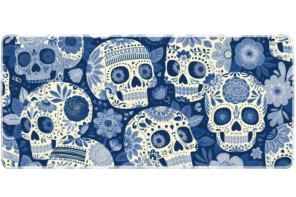 Pattern 36x16in custom mouse mat, stitched edge – Print My Pad