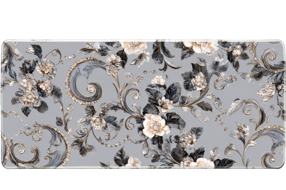Pattern 900x400mm custom desk mat, non-slip base – PrintMyPad