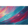 Abstract 36x16in custom desk mat, stitched edge – Print My Pad
