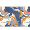 Abstract 36x16in custom mouse pad, stitched edge – Print My Pad