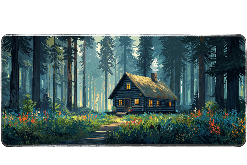 Landscape 36x16in custom desk mat, stitched edge – PrintMyPad